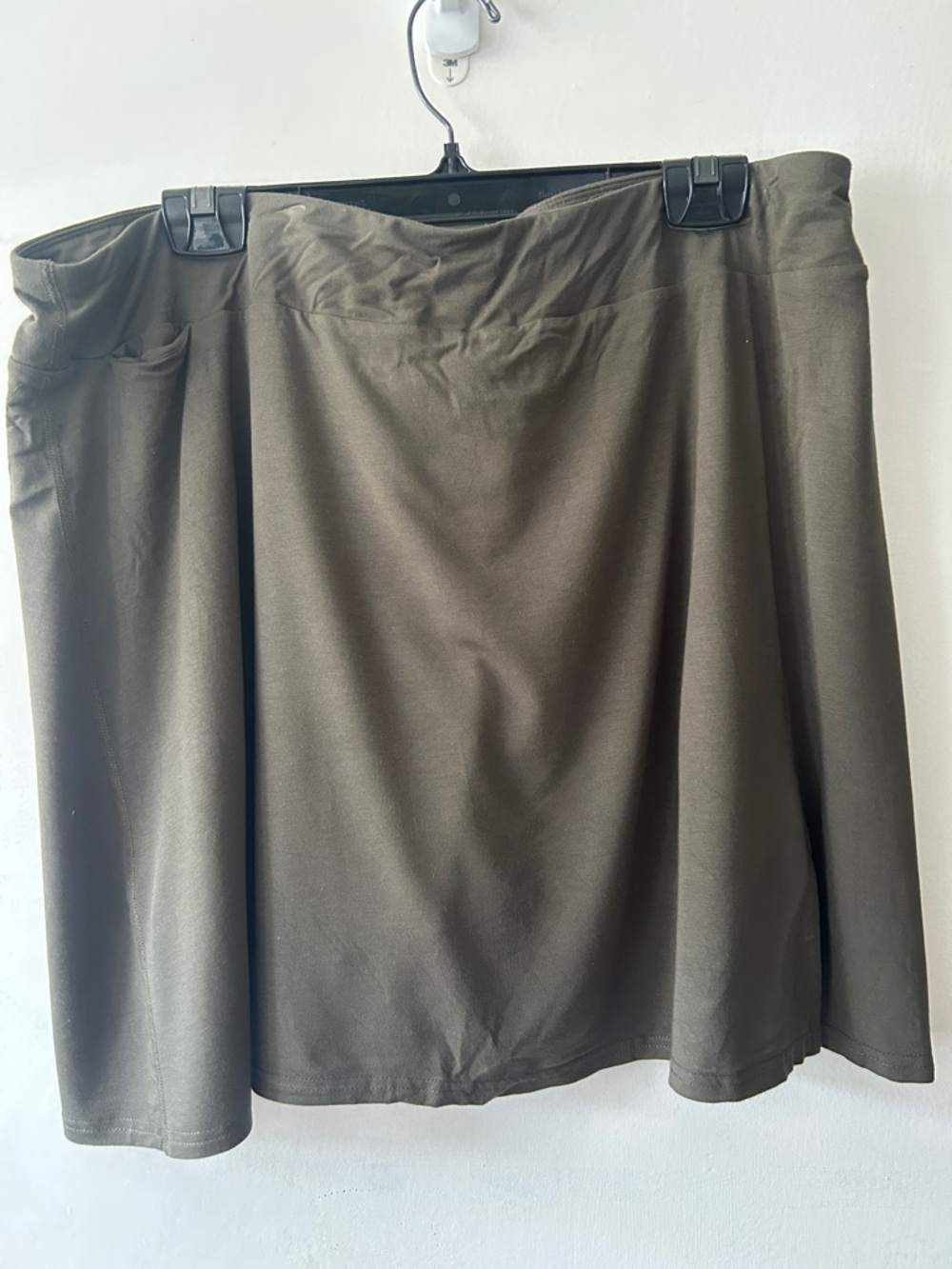 Blue Sky Olive Green A-Line Skirt
